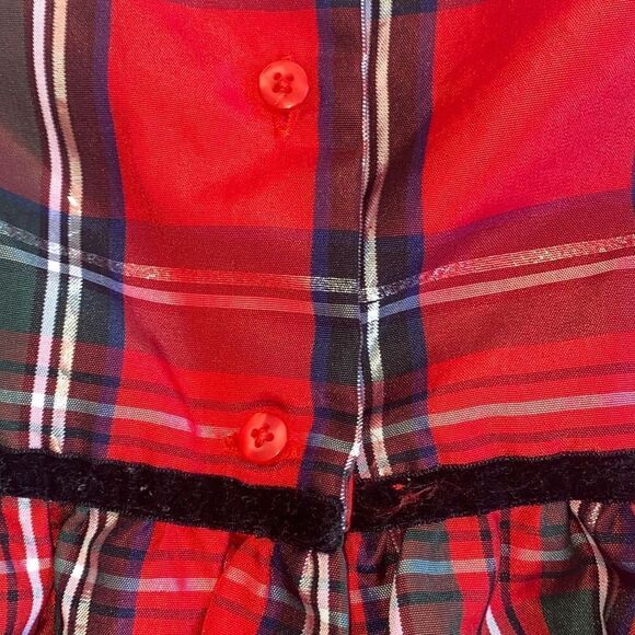 Wonder Nation GUC Girls Christmas Dress Red Classic Festive Gingham Plaid 3T - Picture 6 of 10